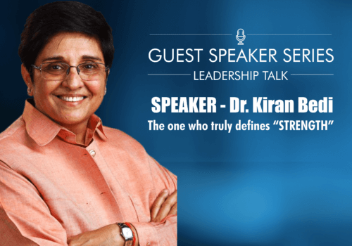 Kiran Bedi at Guest Speaker <br>Series